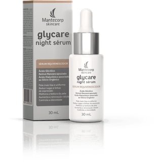 Glycare Night Sérum é um rejuvenescedor facial com efeito peeling e textura ultraleve