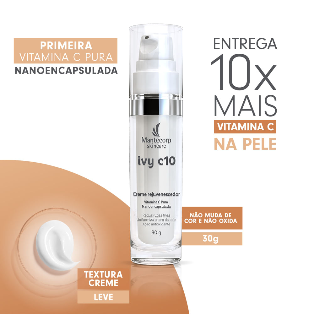 Mantecorp Skincare Ivy C10 Epidrat Hyalu Ivy C10 Ivy C10 Mantecorp Ivy C10 preço Ivy C C10 creme rejuvenescedor Mantecorp Skincare Mantecorp Ivy C10 IvyC10