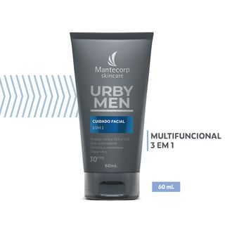 A Loção Facial Urby Men tem FPS 30, protege contra os raios UV, controla a oleosidade e tem ação antioxidante