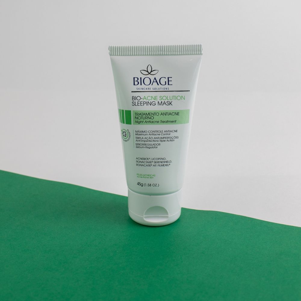 BioAcne Solution Sleeping Mask Trat. Antiacne Noturno 45G
