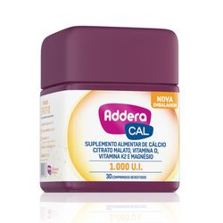 Vitamina D Addera Cal 1.000UI com 30 Comprimidos - adderab2c