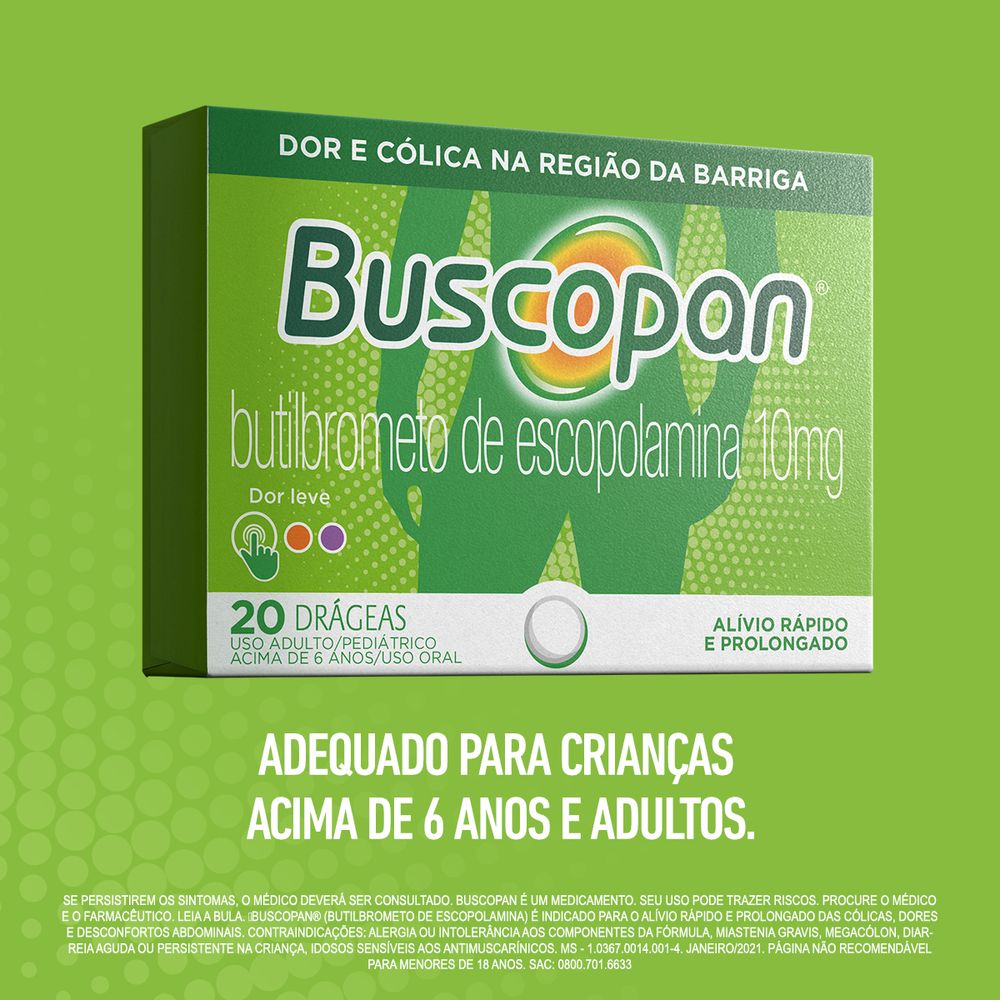 Buscopan Caixa 20 Drageas | Hypera - lojinhatemvalor2022