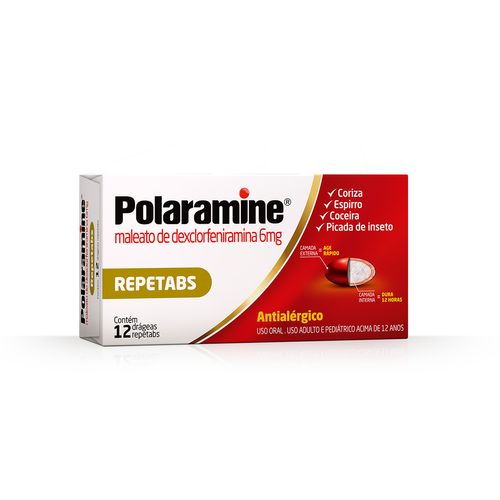Polaramine-6mg-12-drageas Polaramine-6mg-12-drageas