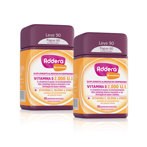 Kit-Vitamina-D-Addera-2.000UI--Imunidade-com-90-comprimidos Kit-Vitamina-D-Addera-2.000UI--Imunidade-com-90-comprimidos