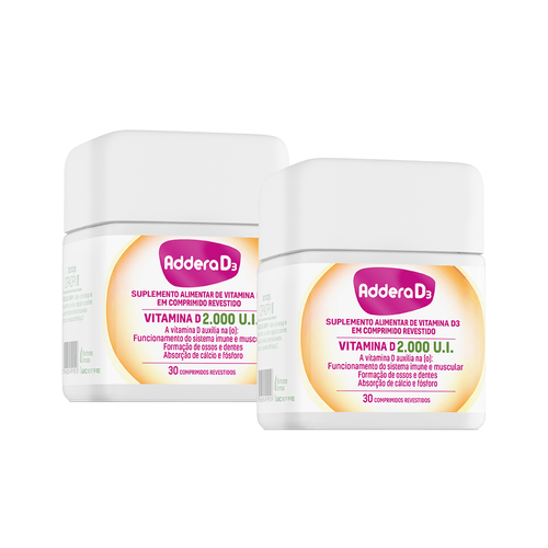 Kit-Vitamina-D-Addera-D3-2.000UI-com-30-Comprimidos Kit-Vitamina-D-Addera-D3-2.000UI-com-30-Comprimidos