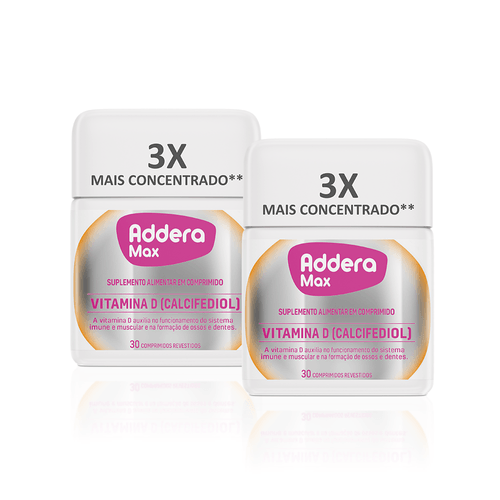 Kit-Suplemento-Alimentar-Vitamina-D-Addera-Max-30-Comprimidos Kit-Suplemento-Alimentar-Vitamina-D-Addera-Max-30-Comprimidos