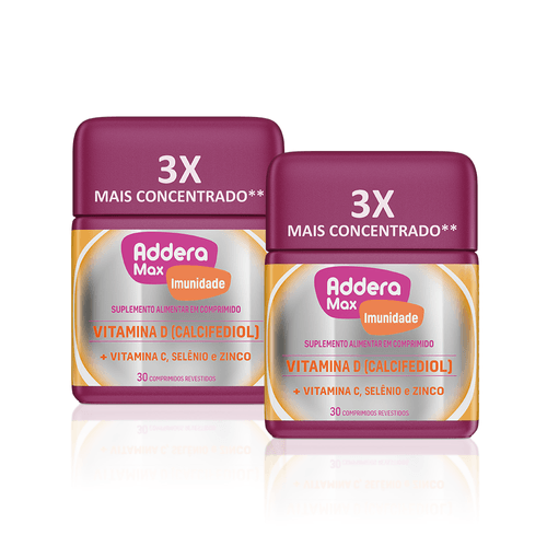 Kit-Suplemento-Alimentar-Vitamina-D-Addera---Imunidade-Max-30-Comprimidos Kit-Suplemento-Alimentar-Vitamina-D-Addera---Imunidade-Max-30-Comprimidos